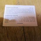 Chymos Robinson crusoe n:o 42  purkkakuva - pikkukuva 2