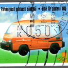 1999 postimaksulipuke Frama sähköauto 0,50 MK hyvä leima - pikkukuva 1