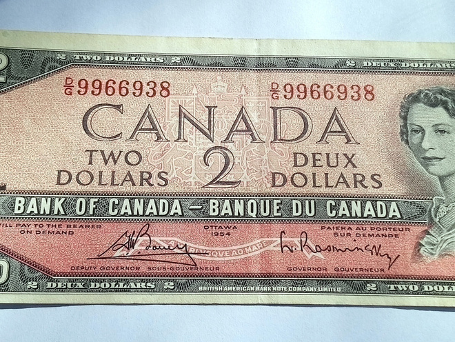CANADAN 2 DOUX DOLLARS - 1954