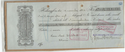 Stockmann Aktiebolag vekseli 1913