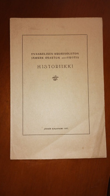 Evankelisen nuorisoliiton Jämsän osaston 20-v historiikki
