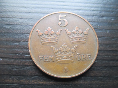 Ruotsi 5 öre 1922