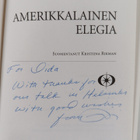 Siri Hustvedt : Amerikkalainen elegia (signeerattu, tekij... - pikkukuva 3