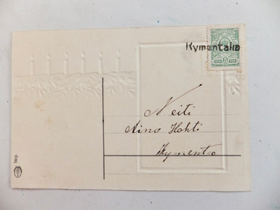 VANHA Postikorttri Kymentaka Rivileima 1900-l