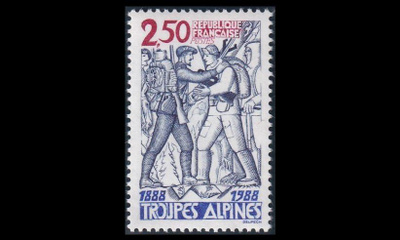 Ranska 2680 ** Vuoristojoukot 100v (1988)