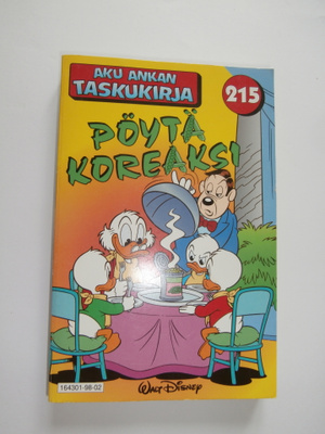 AKU ANKAN TASKUKIRJA 215 PÖYTÄ KOREAKSI