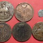 Venäjä, 6 rahaa 1758, 1840..... Kunto huono - surkea (KD1) - pikkukuva 2