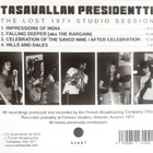Tasavallan Presidentti - The Lost 1971 Studio Session CD - pikkukuva 2