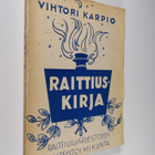 Vihtori Karpio : Raittiuskirja - pikkukuva 1
