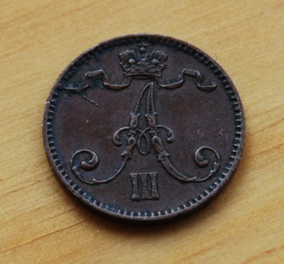 Suomi 1 penni (Aleksanteri III) 1892