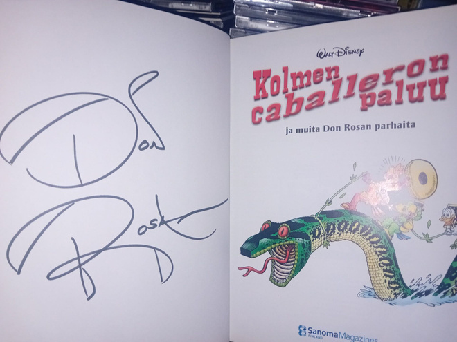 Don Rosa : Kolmen caballeron paluu ( SIGNED ) SIS POSTIKULU
