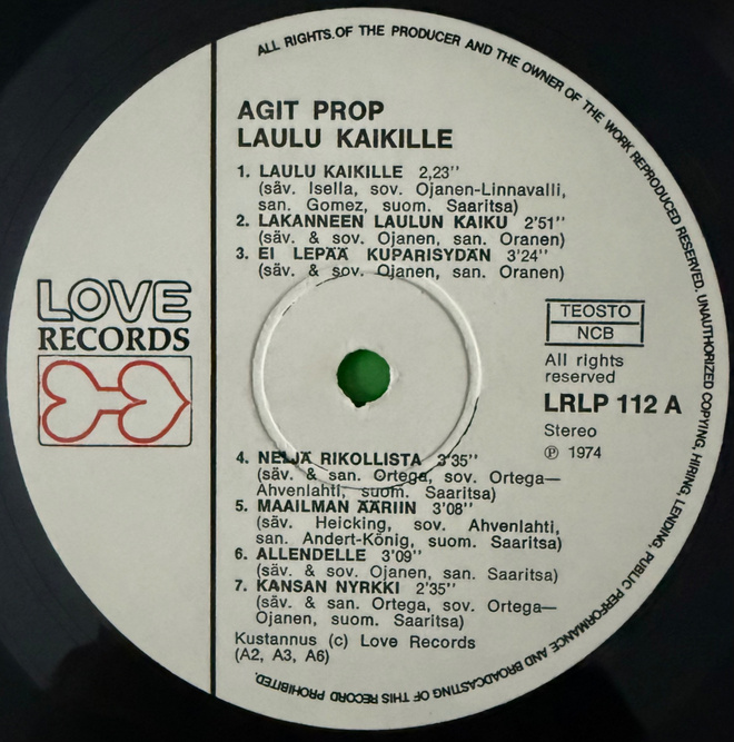 [LP] AGIT-PROP: LAULU KAIKILLE
