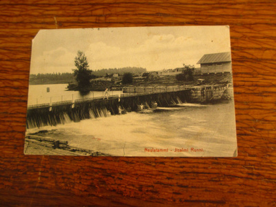 carte postale iisalmi runni neulatammi kylpy kulkenut