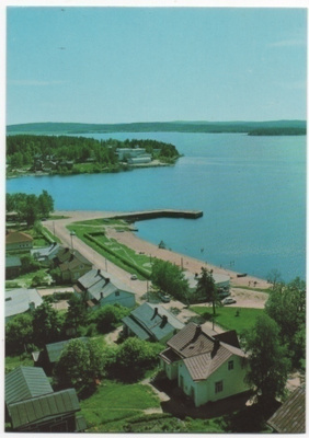 Iisalmi Porovesi ja uimaranta ilmakuva