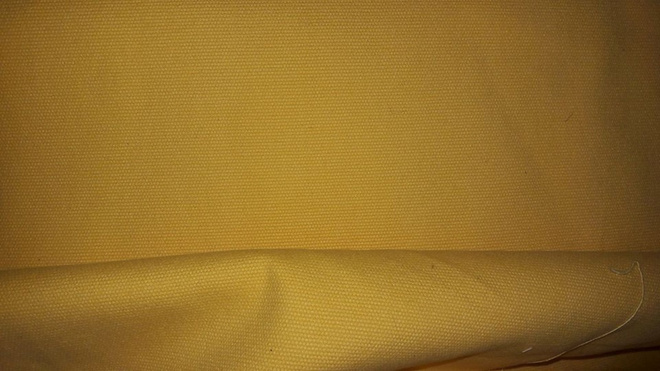 Keltainen canvas huonekalukangas 270x145cm