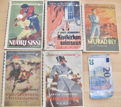 5 Kirjaa Poikien Seikkaiukirjasto 1930-l