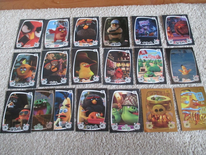 ANGRY BIRDS -keräilykortit 0,20 €/kpl