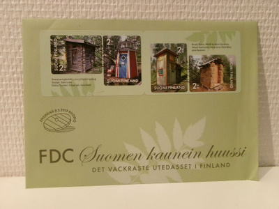 FDC- ensipäiväkuori - Kauneimmat huussit - 2013