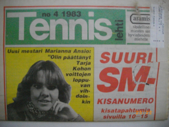 Tennis lehti Nro 4/1983 (31.5)