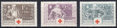 (S0612) Punainen Risti, 1934. Norma 203–205. Leimaamattomat