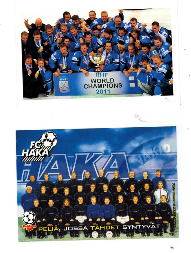 Fanikortit Haka ja World Champions