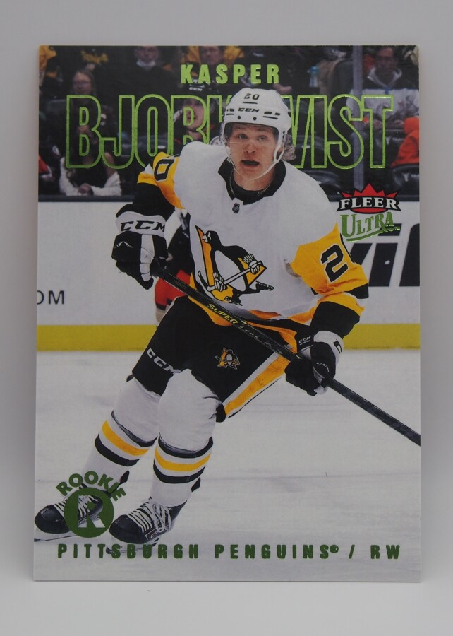 2021-22 Fleer ultra Green foil Rookies Kasper Björkqvist /25