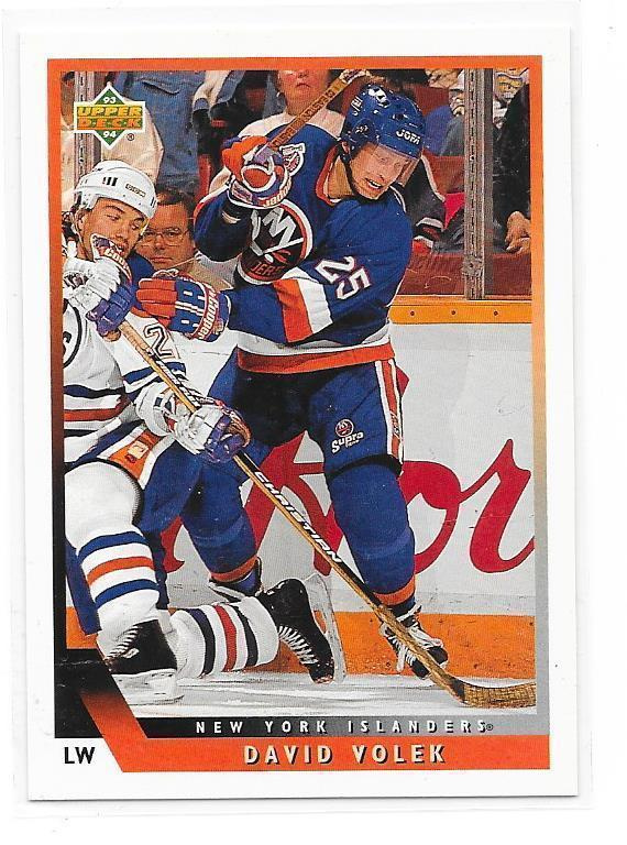 1993-94 Upper Deck #370 David Volek New York Islanders