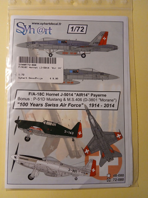 Swiss Air Force AIR14 dekaalit 1/72