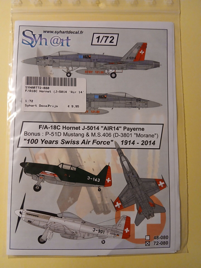 Swiss Air Force AIR14 dekaalit 1/72