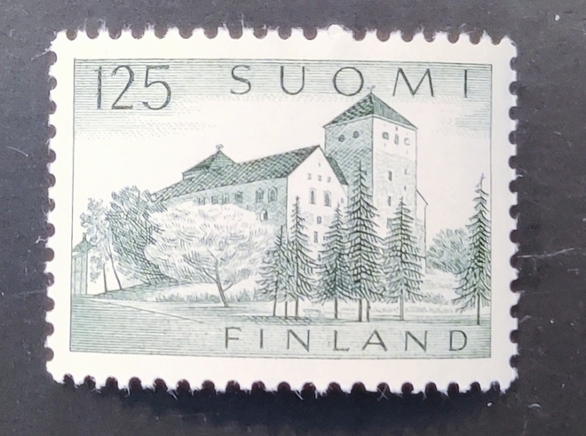 1961 Yleismerkki Turun Linna 125 mk *