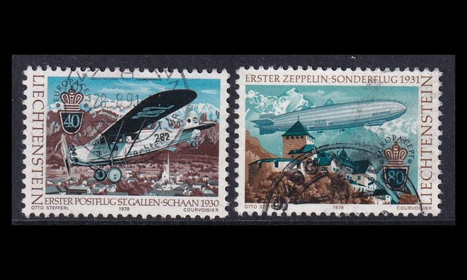 Liechtenstein 723-4 o Europa postihistoria (1979)