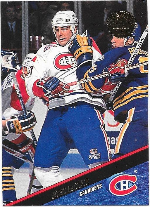 1993-94 LEAF #98 John LeClair , Montreal Canadiens
