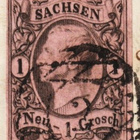 1860 SACHSEN 1Thalerin merkki upeassa kirjeessä - pikkukuva 3