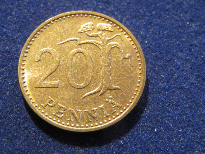 20 penniä 1970