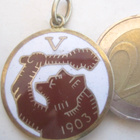VANHA Merkki Mitali V 1903 Karhu ym Hopeaa 1953 Vaasa KOMEA - pikkukuva 1