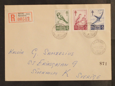 # 22962 # TUB-52 sarja R-FDC > Ruotsiin