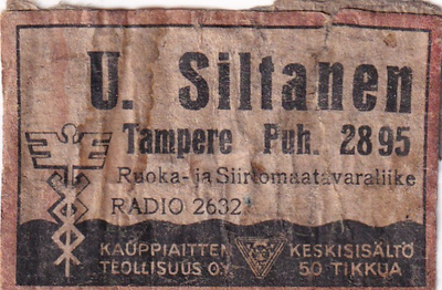 Tampere,U. Siltanen , Radio 2632, 1/12