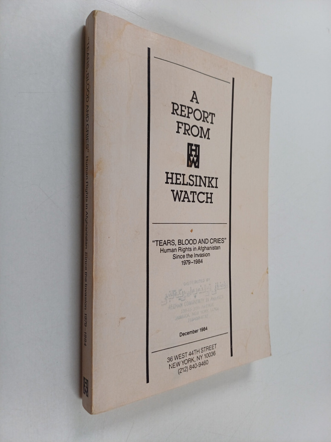 A report from Helsinki watch december 1984 : "Tears, bloo...