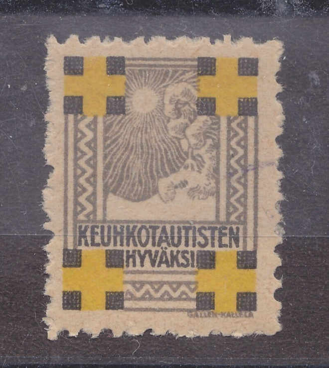 1921 TUB joulumerkki postituorteena.
