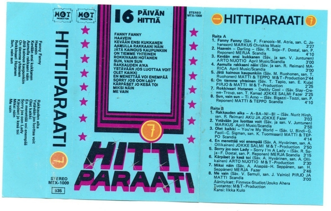 Hittiparaati 7 16 päivän hittiä