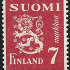 1947 M-30 L 7 mk punainen ** Lape 324 b SP Lm6 KUVAKEVIRHE - pikkukuva 2