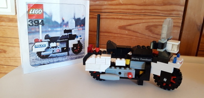 Lego 394 + ohje, moottoripyörä