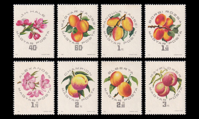 Unkari 2044-51 ** Aprikoosinäyttely (1964)