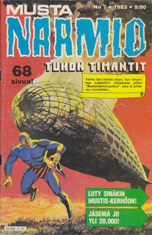 Mustanaamio 7/1983 Teräsnyrkki / Salaisuuksien maja