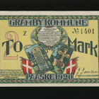 Saksa Notgeld 2 Mark, Gramby 1920 - pikkukuva 1
