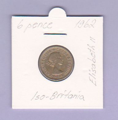Iso-Britania 6 Pence v.1962 KM#903