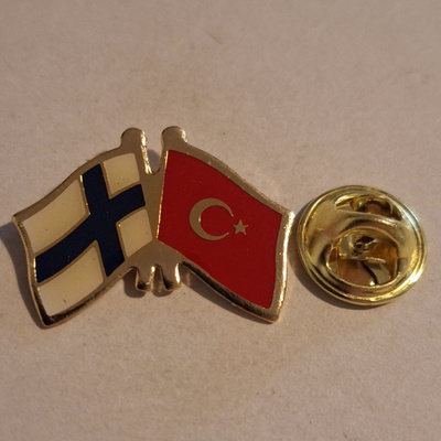 SUOMI/TURKKI LIPPU PINSSI
