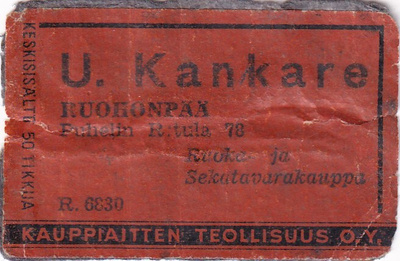 Ruohonpää, U. Kankare, R 6830,  s61