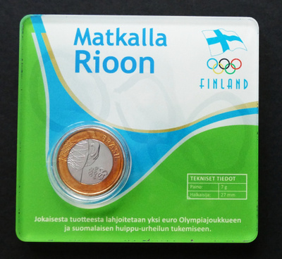 Matkalla Rioon keräilyraha: Koripallo