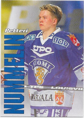 1998-99 CardSet Maajoukkue #15of47 Petteri Nummelin TPS